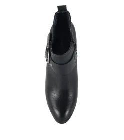 Baretraps Booties-Karina Block Heel Ankle Bootie Black