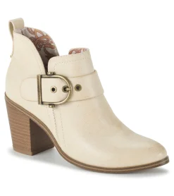 Baretraps Booties-Karina Block Heel Ankle Bootie Milkyway