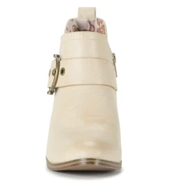 Baretraps Booties-Karina Block Heel Ankle Bootie Milkyway