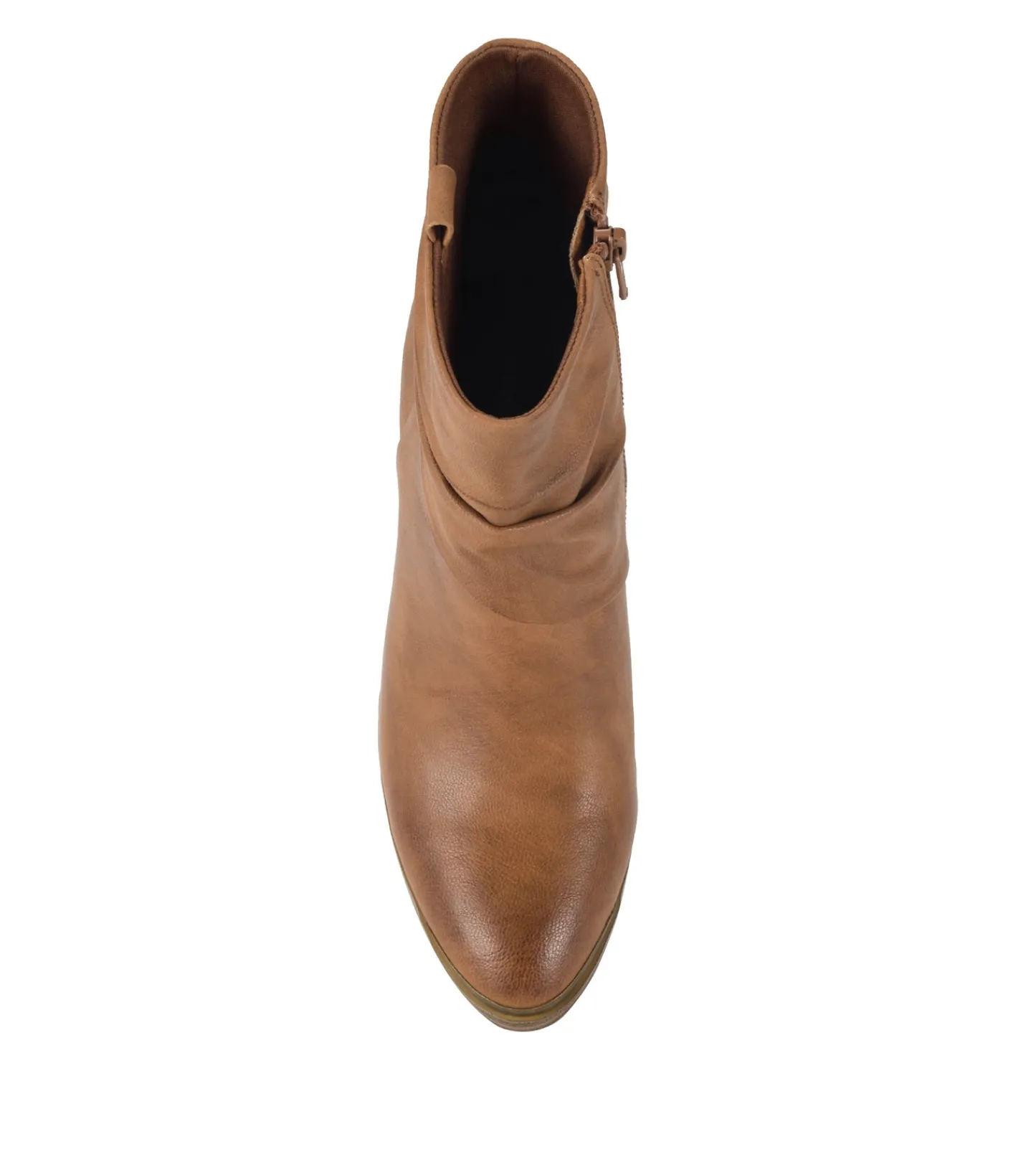 Baretraps Booties-Katherine Block Heel Bootie Cognac