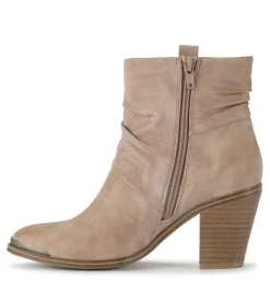 Baretraps Booties-Katherine Block Heel Bootie LightMushroom