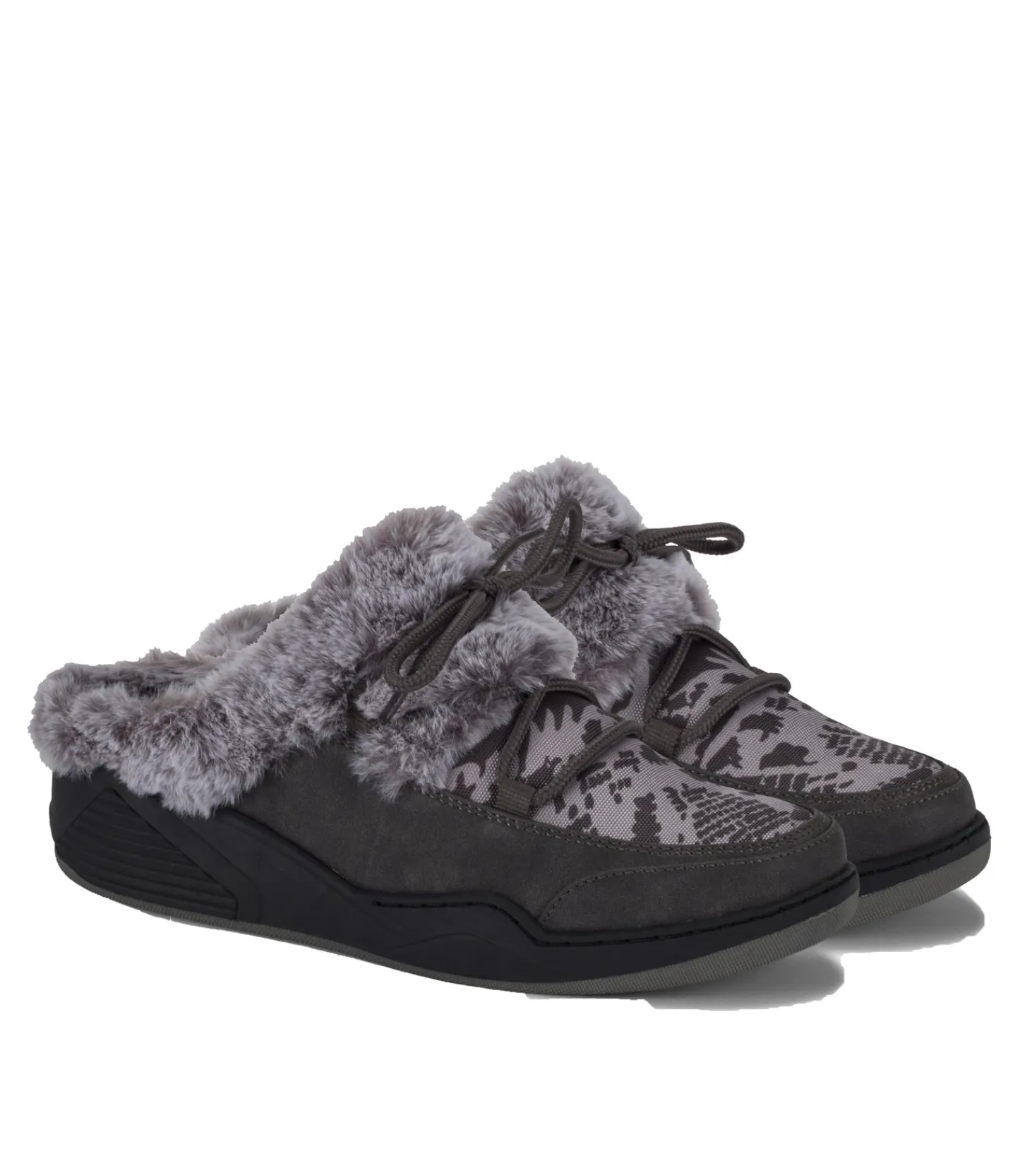 Baretraps Clogs & Mules-Landon Clog Slipper DarkGreyZebra
