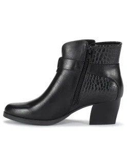 Baretraps Booties-Lane Block Heel Bootie BlackCroco
