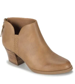 Baretraps Booties-Lauryn Block Heel Ankle Bootie SaltedCaramel