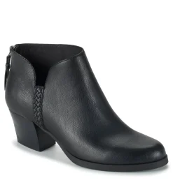 Baretraps Booties-Lauryn Block Heel Ankle Bootie Black