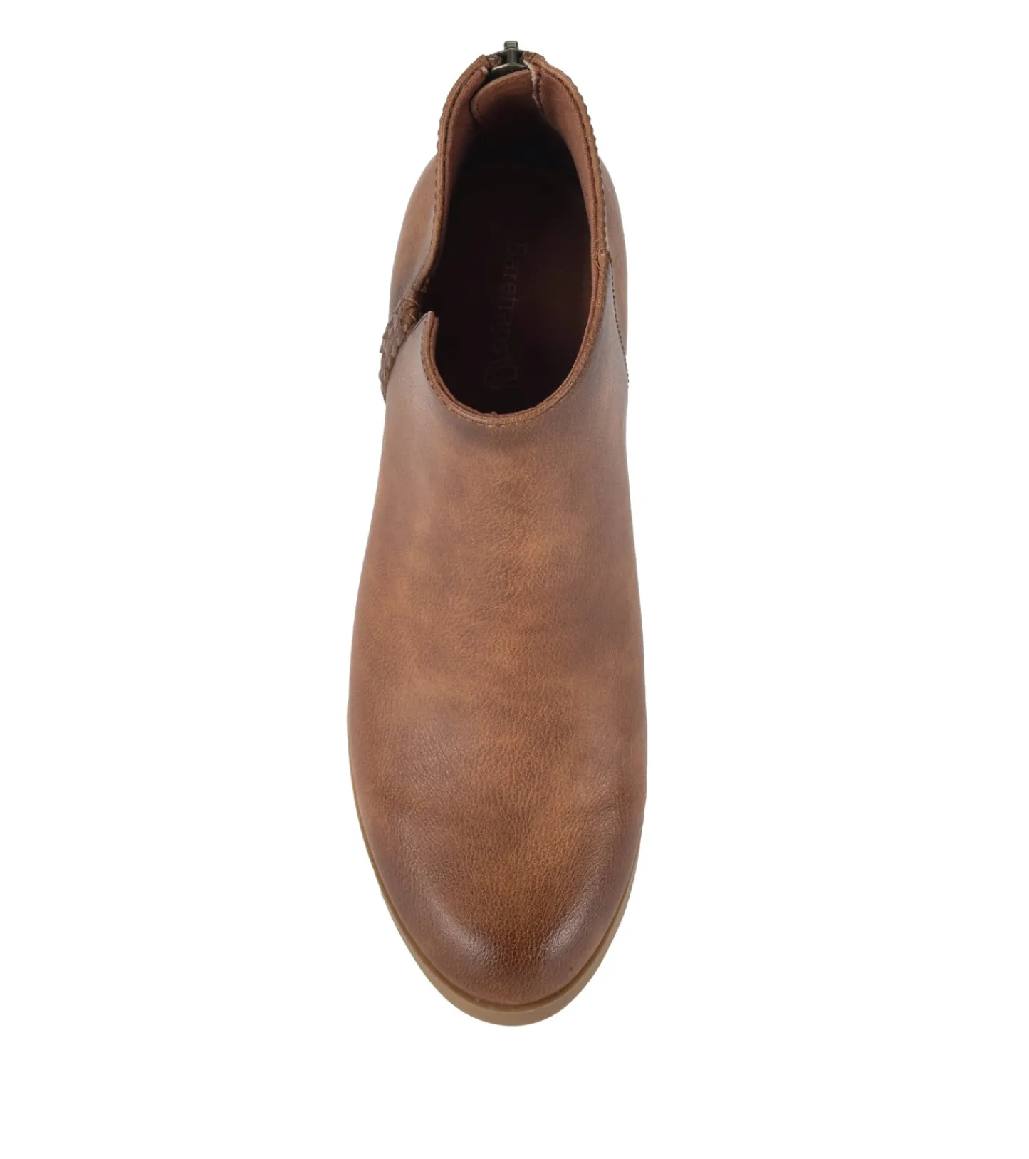 Baretraps Booties-Lauryn Block Heel Ankle Bootie Walnut