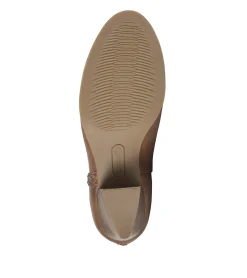 Baretraps Booties-Lauryn Block Heel Ankle Bootie Walnut