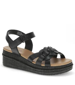 Baretraps Wedge Sandals-Lena Wedge Sandal Black