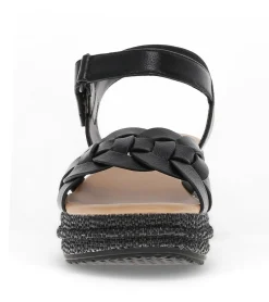 Baretraps Wedge Sandals-Lena Wedge Sandal Black