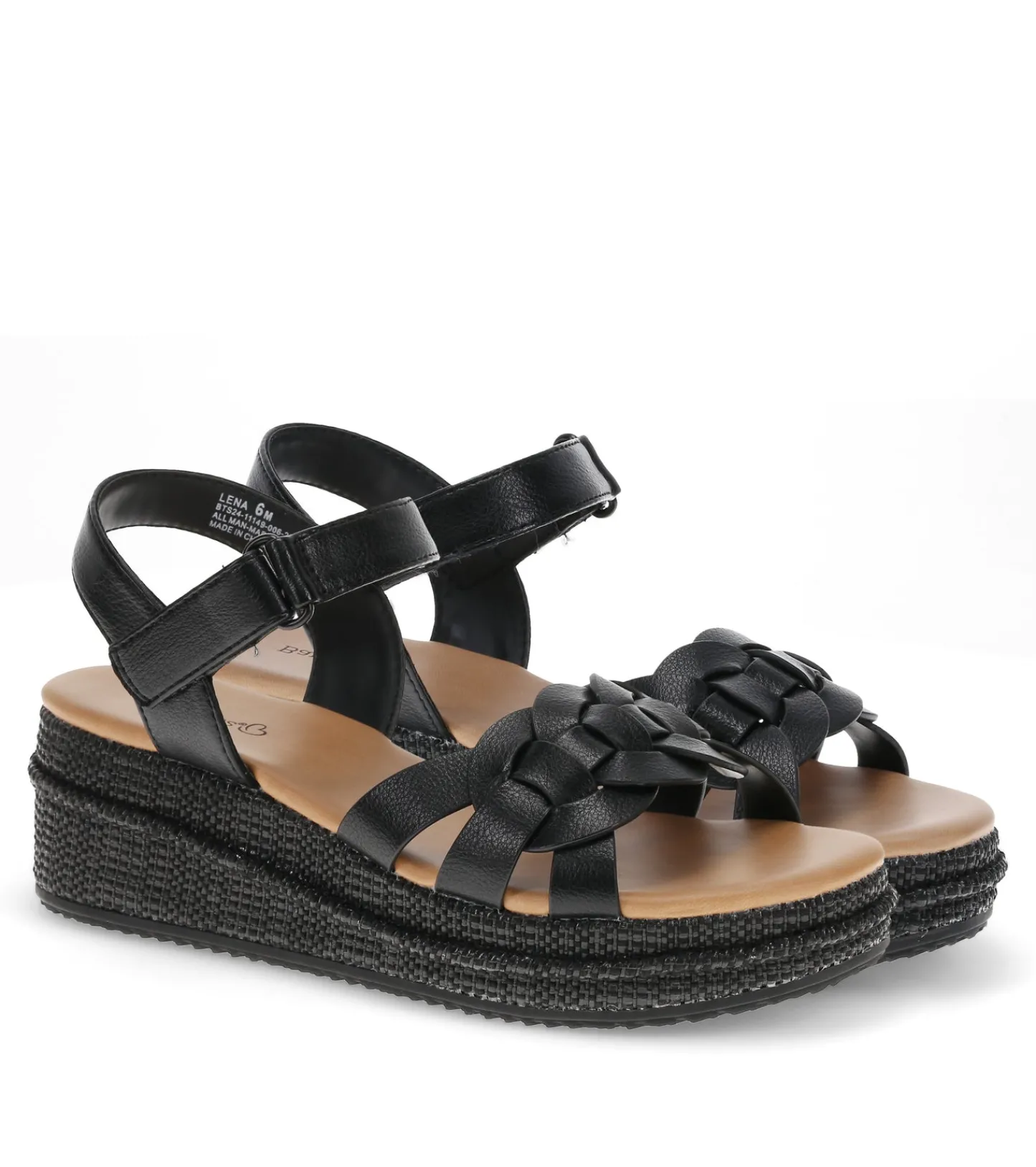 Baretraps Wedge Sandals-Lena Wedge Sandal Black