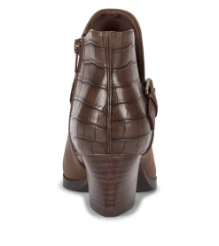 Baretraps Booties-Lexis Block Heel Bootie BrushBrownCroco