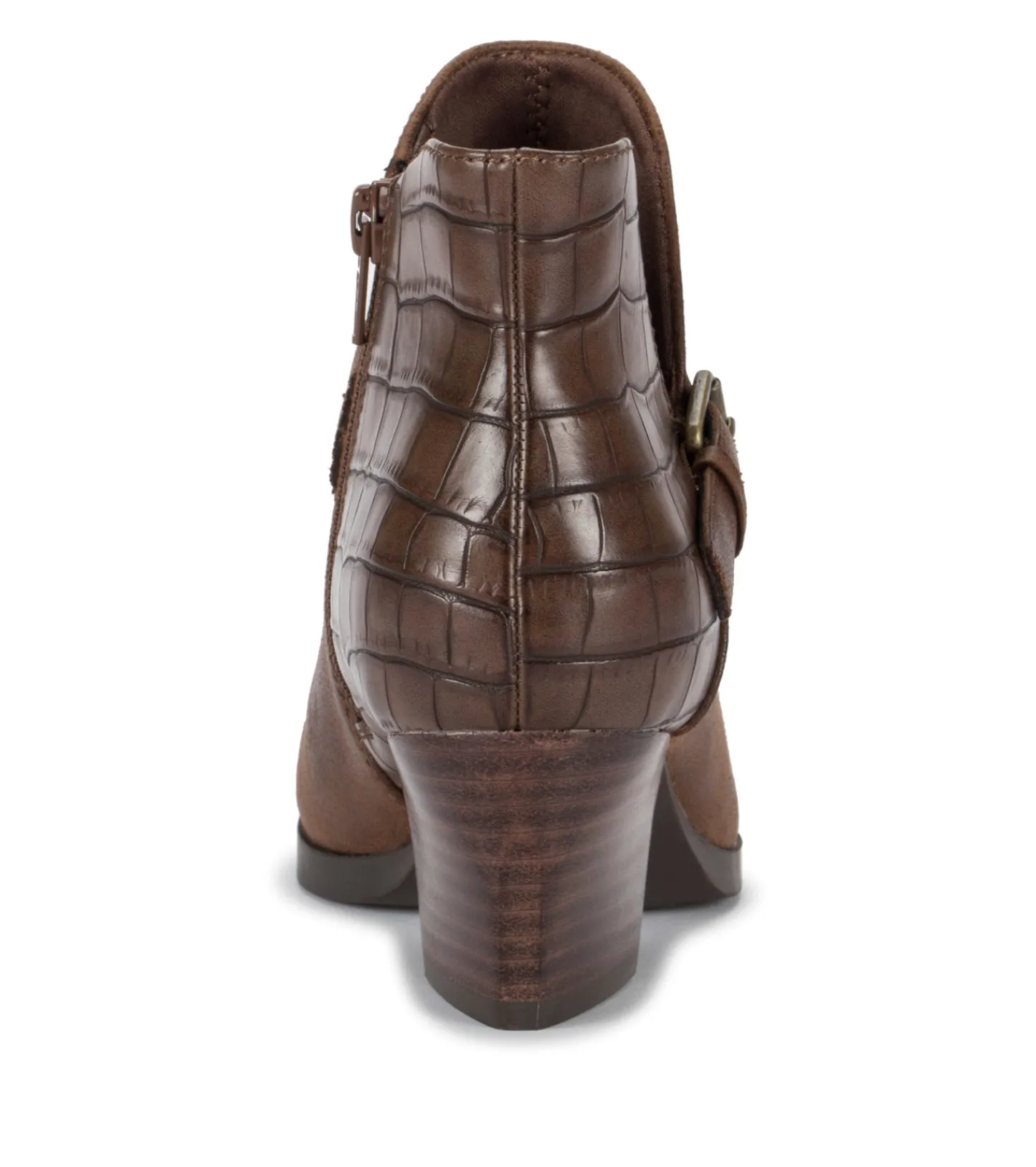 Baretraps Booties-Lexis Block Heel Bootie BrushBrownCroco