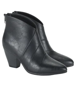 Baretraps Booties-Liberty Block Heel Bootie Black