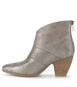 Baretraps Booties-Liberty Block Heel Bootie Gunmetal