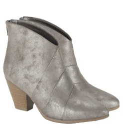 Baretraps Booties-Liberty Block Heel Bootie Gunmetal