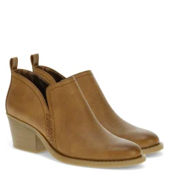 Baretraps Booties-Lidian Ankle Bootie Walnut