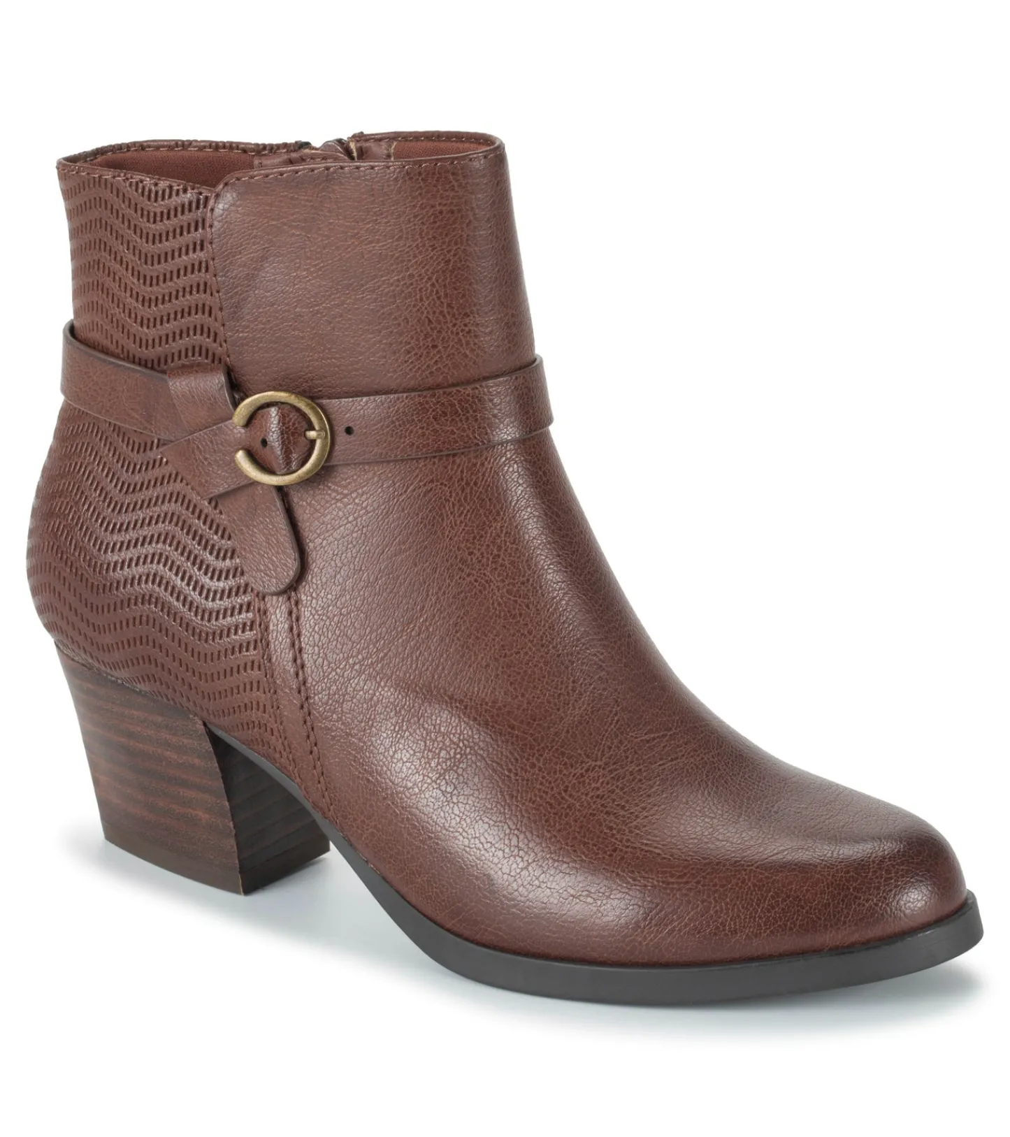 Baretraps Booties-Linda Block Heel Bootie Oak