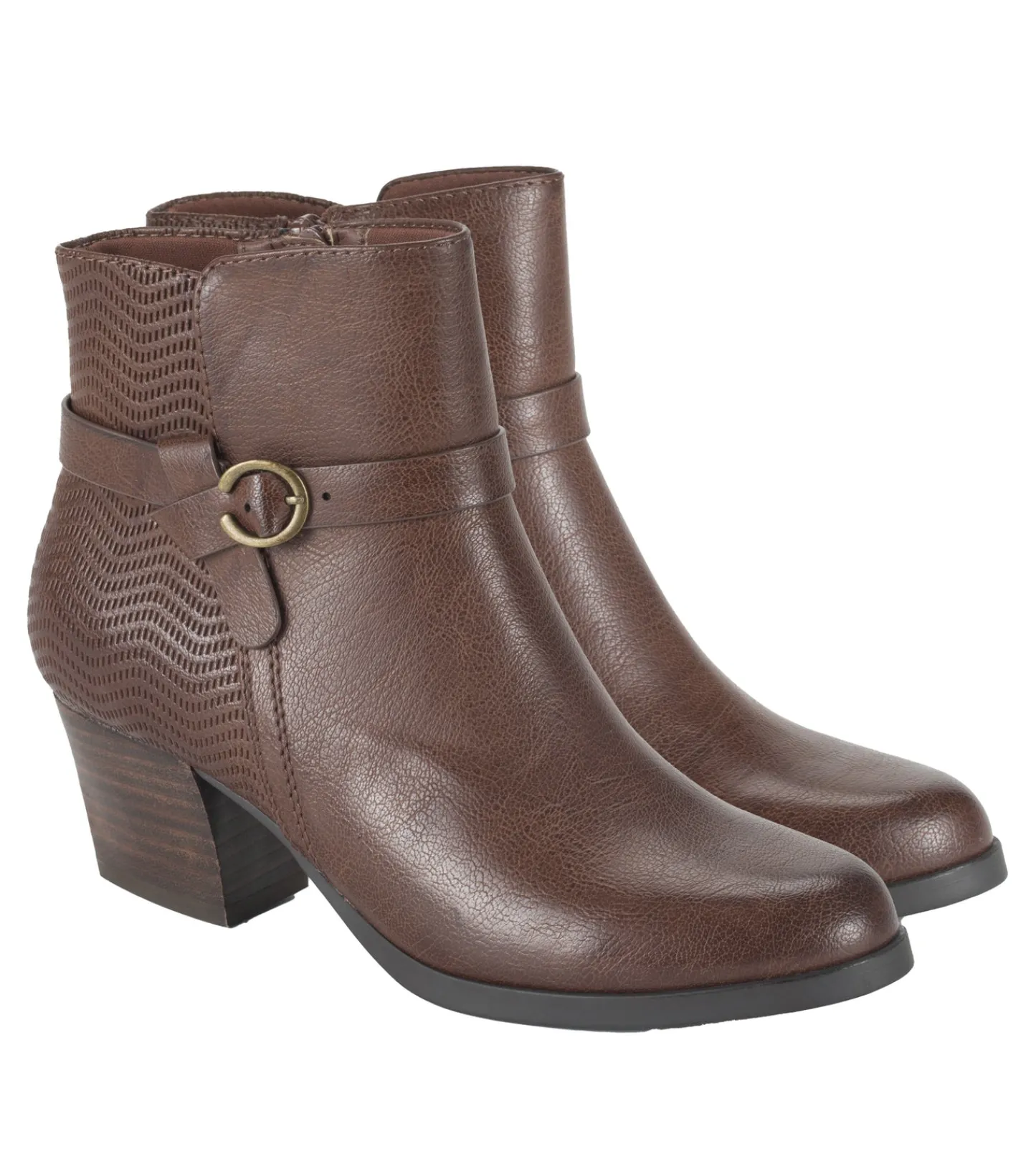 Baretraps Booties-Linda Block Heel Bootie Oak