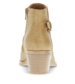 Baretraps Booties-Linnea Block Heel Bootie Auburn
