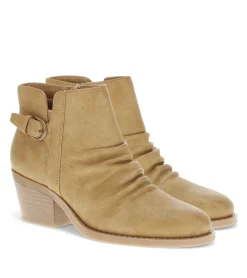 Baretraps Booties-Linnea Block Heel Bootie Auburn
