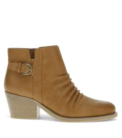 Baretraps Booties-Linnea Block Heel Bootie LightRust