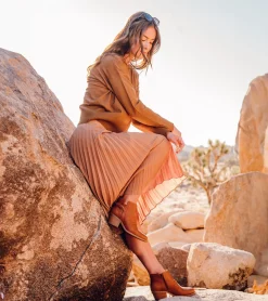 Baretraps Booties-Linnea Block Heel Bootie LightRust