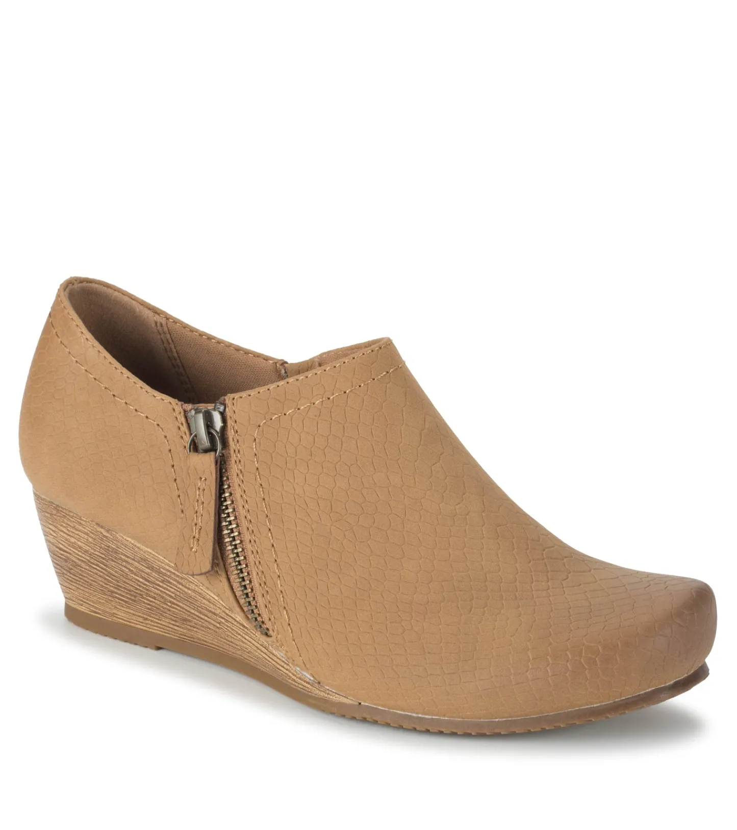 Baretraps Booties-Louise Wedge Ankle Bootie Sandstone