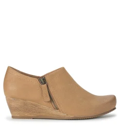 Baretraps Booties-Louise Wedge Ankle Bootie Sandstone