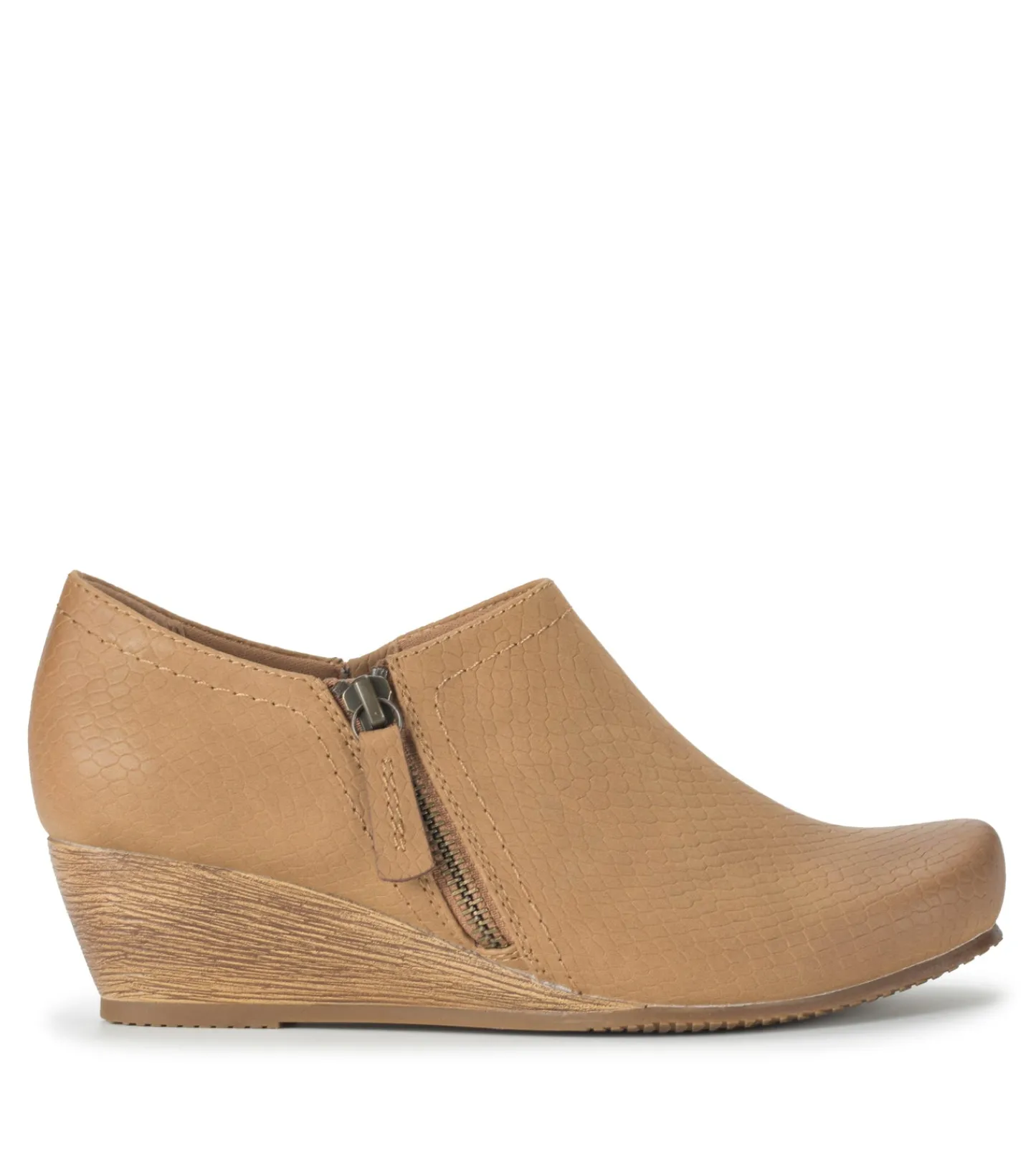 Baretraps Booties-Louise Wedge Ankle Bootie Sandstone