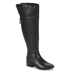Baretraps Knee High Boots-Marcela Wide Calf Over The Knee Boot Black
