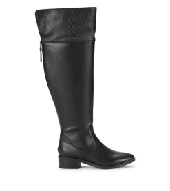 Baretraps Knee High Boots-Marcela Wide Calf Over The Knee Boot Black