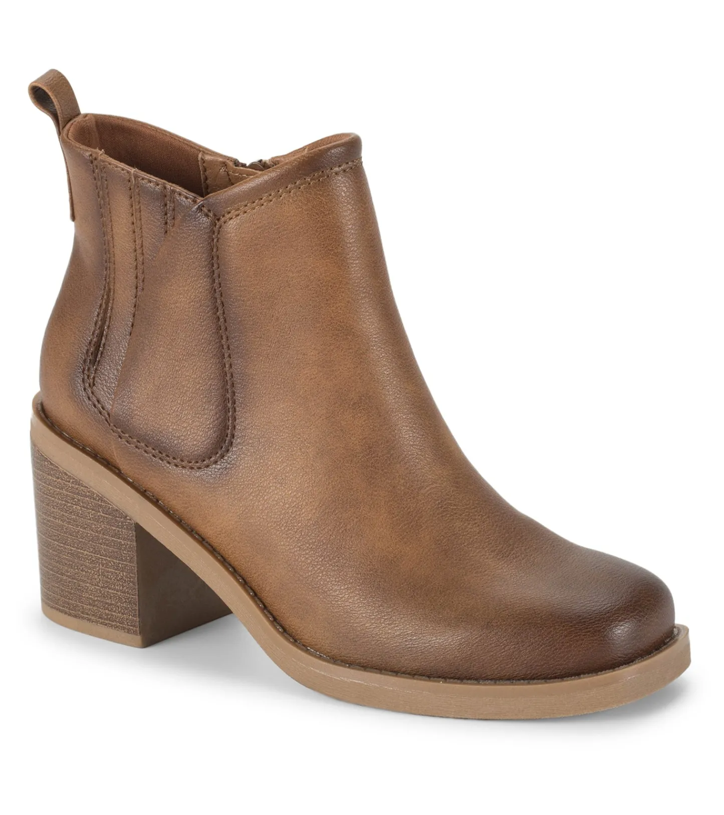 Baretraps Booties-Maria Block Heel Bootie Auburn