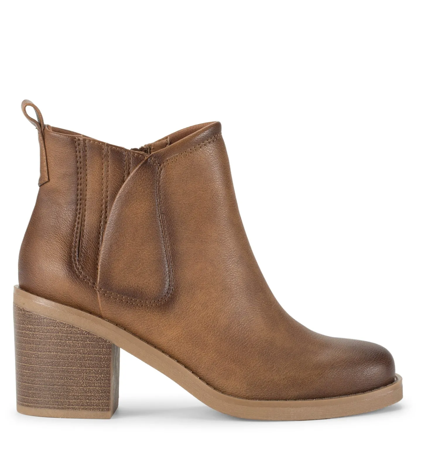 Baretraps Booties-Maria Block Heel Bootie Auburn