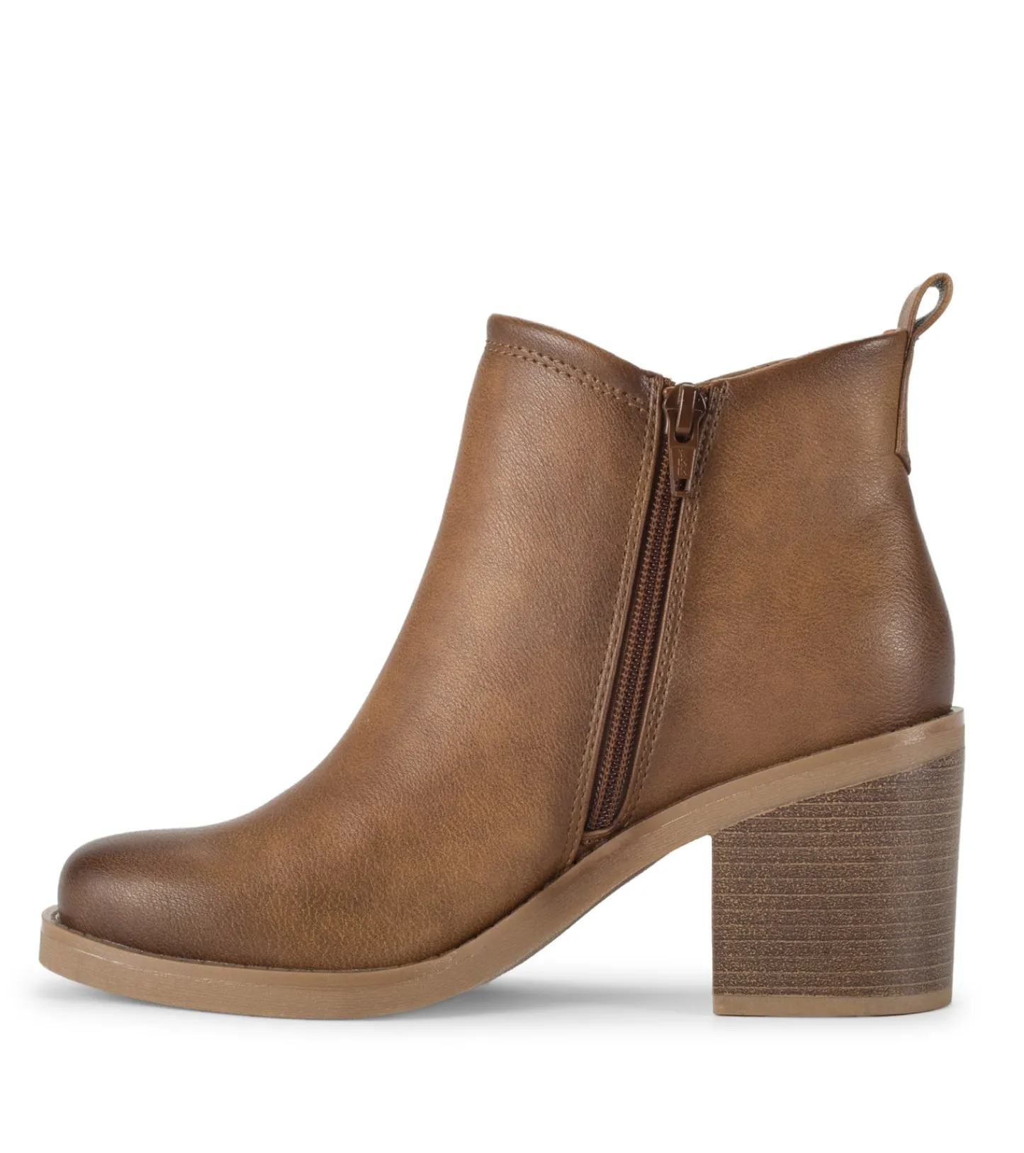 Baretraps Booties-Maria Block Heel Bootie Auburn