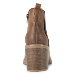 Baretraps Booties-Maria Block Heel Bootie Auburn