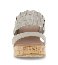 Baretraps Slides & Slip On Sandals-Mavis Block Heel Slide Sandal Champagne