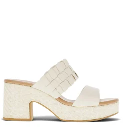 Baretraps Slides & Slip On Sandals-Mavis Block Heel Slide Sandal Cream