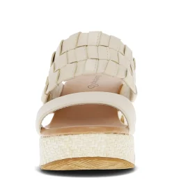 Baretraps Slides & Slip On Sandals-Mavis Block Heel Slide Sandal Cream