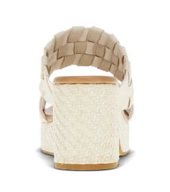 Baretraps Slides & Slip On Sandals-Mavis Block Heel Slide Sandal Cream