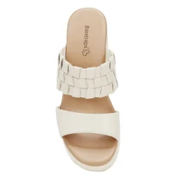Baretraps Slides & Slip On Sandals-Mavis Block Heel Slide Sandal Cream