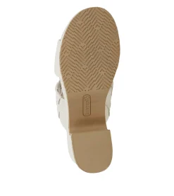 Baretraps Slides & Slip On Sandals-Mavis Block Heel Slide Sandal Cream