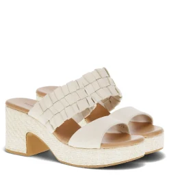 Baretraps Slides & Slip On Sandals-Mavis Block Heel Slide Sandal Cream