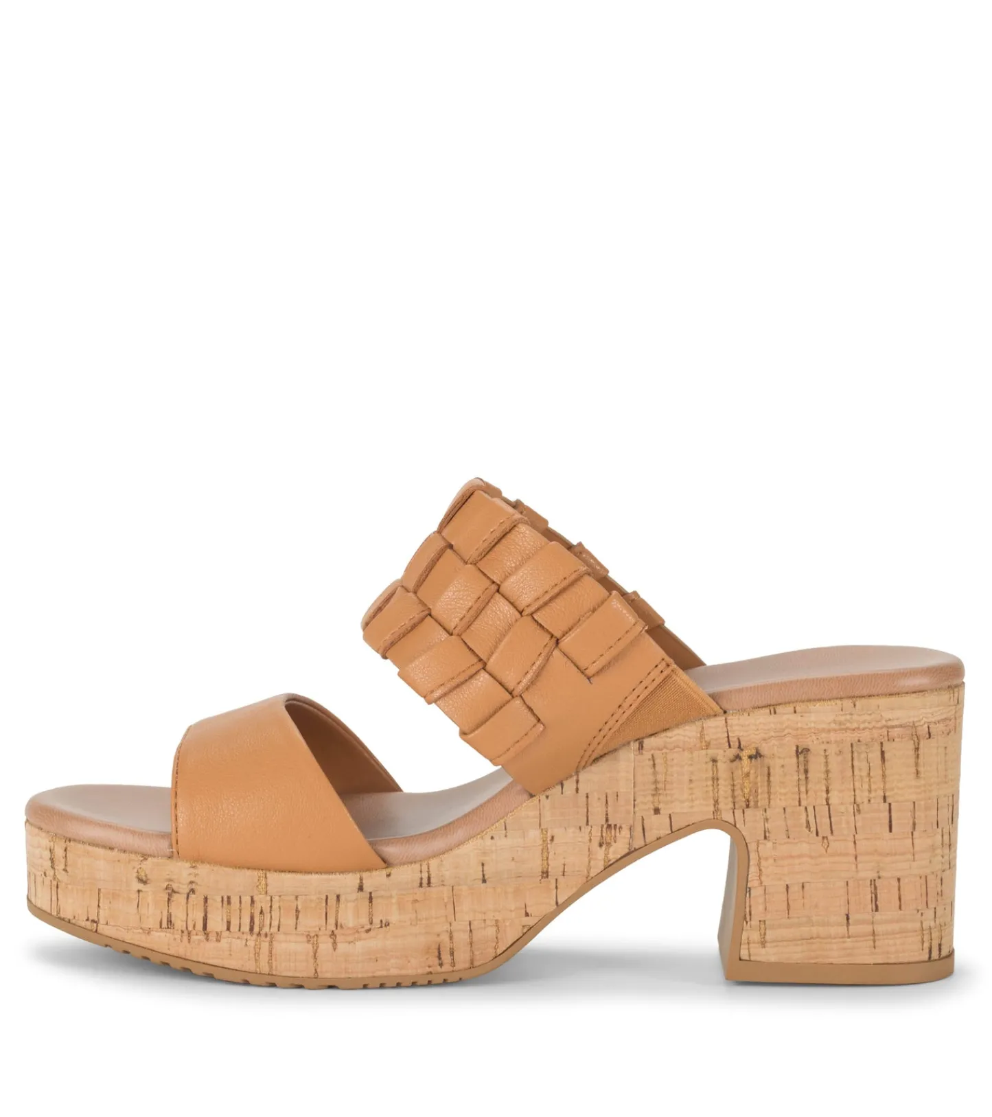 Baretraps Slides & Slip On Sandals-Mavis Block Heel Slide Sandal Dune