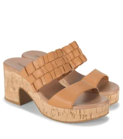 Baretraps Slides & Slip On Sandals-Mavis Block Heel Slide Sandal Dune