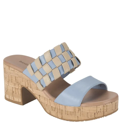Baretraps Slides & Slip On Sandals-Mavis Block Heel Slide Sandal IslandBlue
