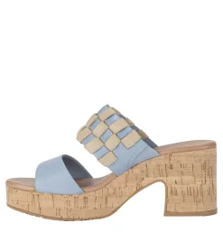 Baretraps Slides & Slip On Sandals-Mavis Block Heel Slide Sandal IslandBlue
