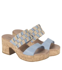 Baretraps Slides & Slip On Sandals-Mavis Block Heel Slide Sandal IslandBlue