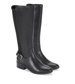 Baretraps Knee High Boots|Wide Calf Boots-McKayla Wide Calf Tall Boot Black