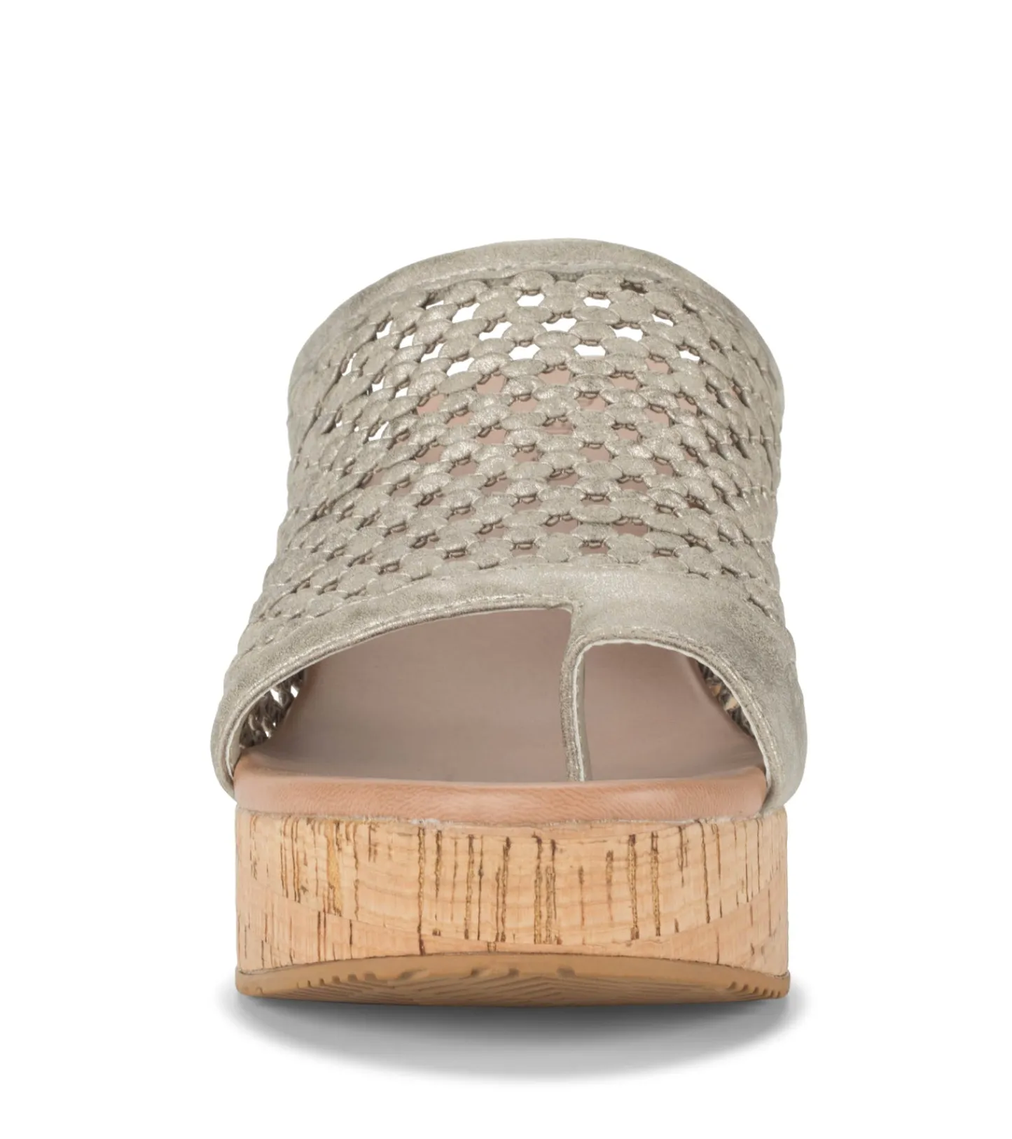 Baretraps Slides & Slip On Sandals-Michaela Block Heel Sandal Champagne