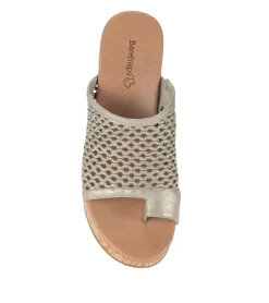 Baretraps Slides & Slip On Sandals-Michaela Block Heel Sandal Champagne